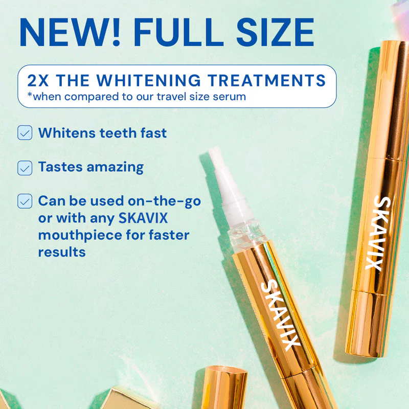 Extra-Strength Teeth Whitening Serum Pen + Dual-Peroxide Formula & Xylitol