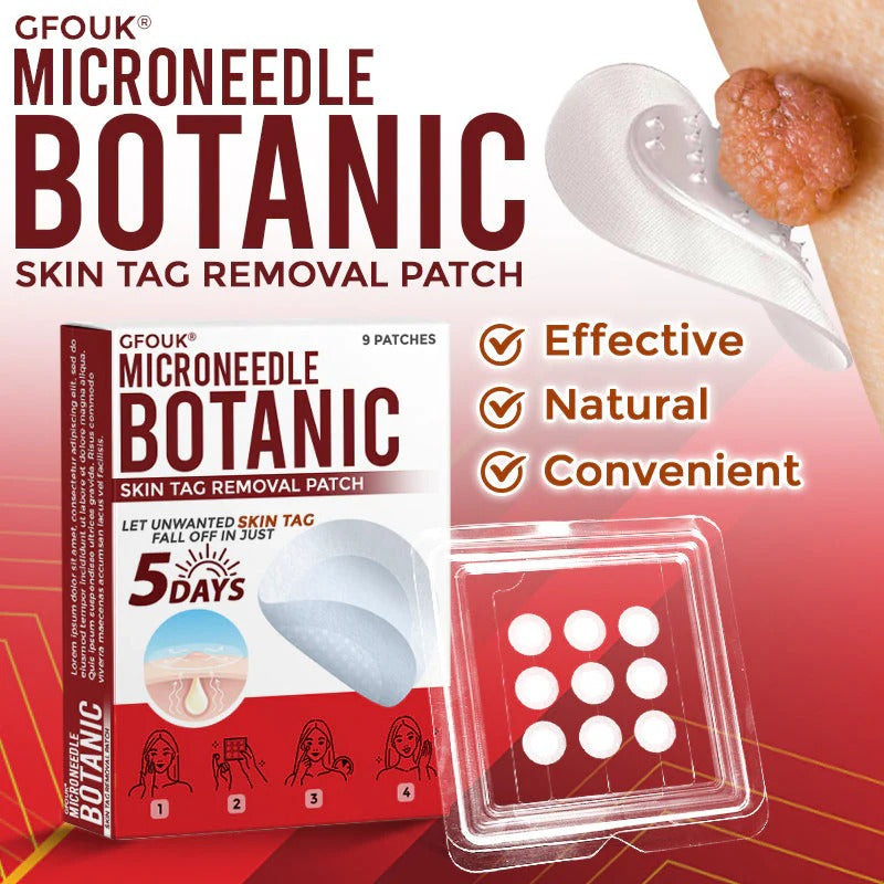 MicroNeedle Botanic Skin Tag Removal Patch 🇺🇸 Made in the USA